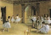 Edgar Degas Dance Class at hte Opera painting